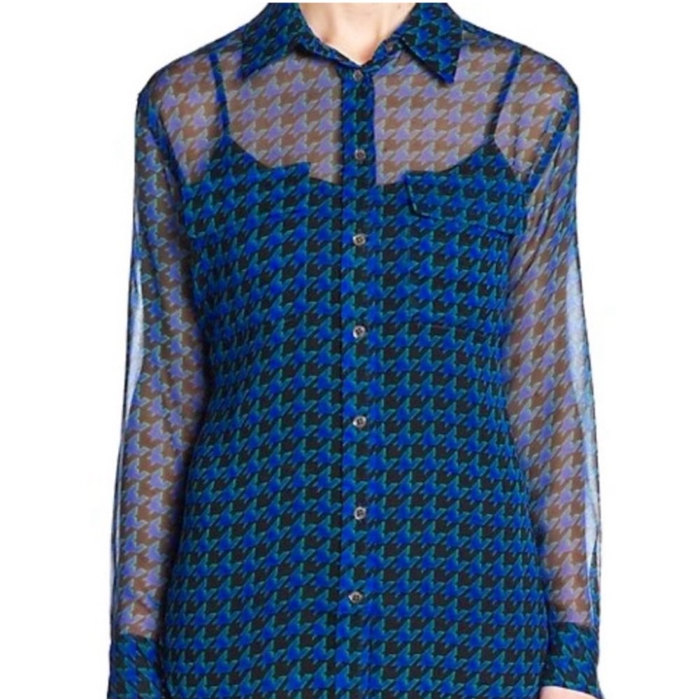 Equipment silk blouse medium